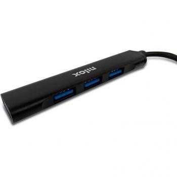 Nilox Adaptador Hub USB 4 Puertos 1x3.0 + 3x2.0