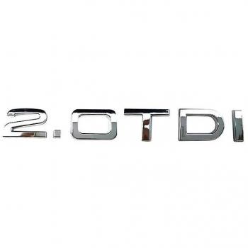 Lettrage Autocollant 3D ABS Chrome pour Maletero 2.0TDI/3.0TDI