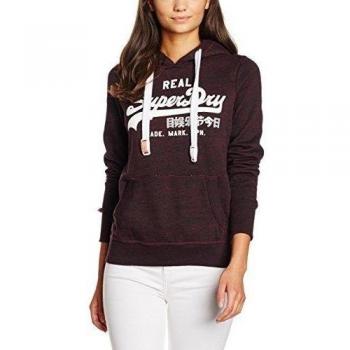 SUPERDRY Sudadera Vintage Logo Duo Entry, Ropa de Deporte Para Mujer, Púrpura