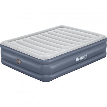 Tritech Queen 6713L Dual‑Color Double Air Mattress (Blue & Grey) – 203x152x51cm