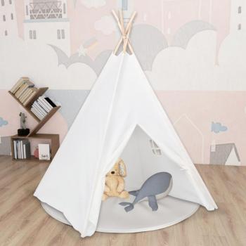 Tenda Teepee para Crianças VidaXL 120x120x150cm Pele Pêssego