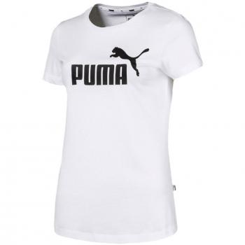 Puma T-Shirt ESS Logo Femme, Couleur Blanche, Taille XXL