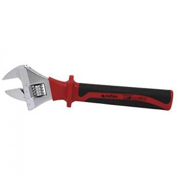 Llave Ajustable 1000V con Moleta Central y Mango Comfort de Acero al Cromo-Vanadio
