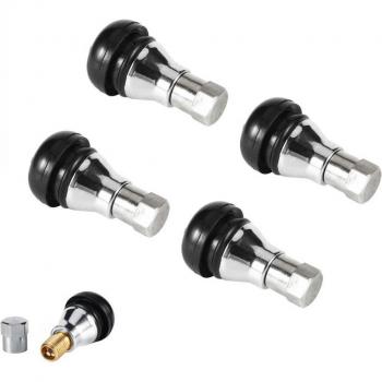 Zinklegering en rubber tubeless ventiel, 4 stuks, voor auto en motorfiets