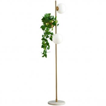 Lámpara de Pie Elegante con Vidrio Transparente 148 cm