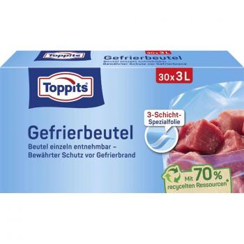 TOPPITS Emballages de congélation 30 pièces