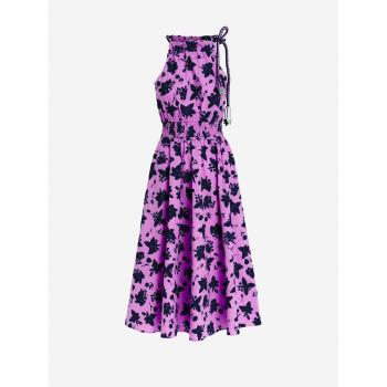 ESSENTIEL ANTWERP_Violett Baumwoll-Midikleid_38 FR_Frau