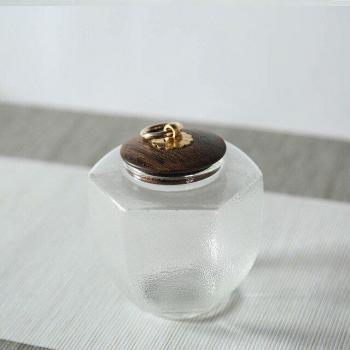 Sugar Storage Jar with Wooden Lid