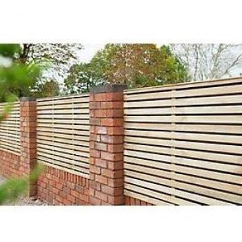 Forest Garden Double Slatted Fence Panel 1800 x 910mm Pack of 5