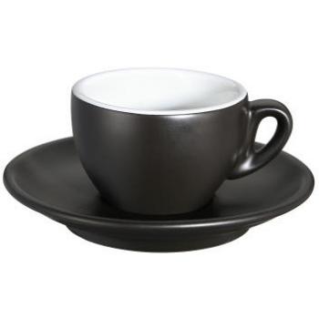 Cilio Espressotasse Roma, matte schwarze Keramik