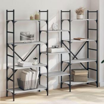 Scaffale Prolenta Premium Grigio Sonoma 160x28,5x136,5 cm