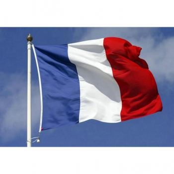 Tissu drapeau officiel, 90x150 cm, Bleu Blanc Rouge