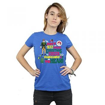 T-shirt Elfe Noël Joyeux Bleu