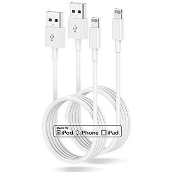 Lightning Cable Set – 2m Long, MFi Certified, 2 Pieces