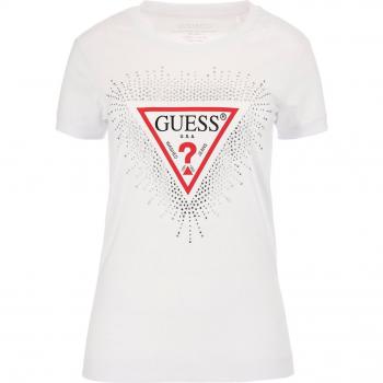 GUESS W3BI55 J1314 Camiseta Manga corta Mujer Blanco