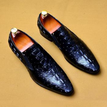 Luxueux Oxford Noir Dirtypigs pour Hommes, Cuir Véritable – 7