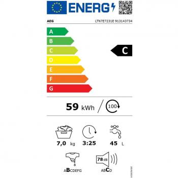 Lavadora AEG LTN7E7231E 7Kg Blanco