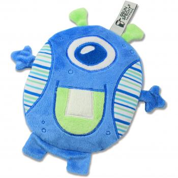 Blaues Rapskissen 22 × 22 cm mit Bezug – Grünspecht 157‑V1
