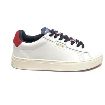 Zapatillas Deportivas Colmar Bates Grade Hombre Blanco Azul Marino Rojo