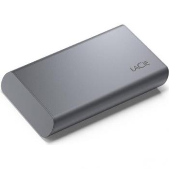 LaCie Mobile SSD 500 Go Secure USB-C Haute Performance 256-Bit AES Space Gris