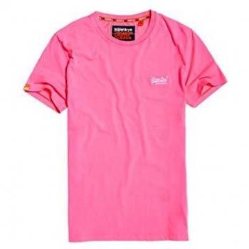 T-shirt Superdry Orange Label, Rosa (Bright Blast Pink)