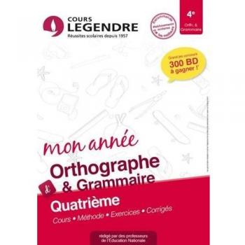 Orthographe grammaire 4e Cahier de Vacances 4ème