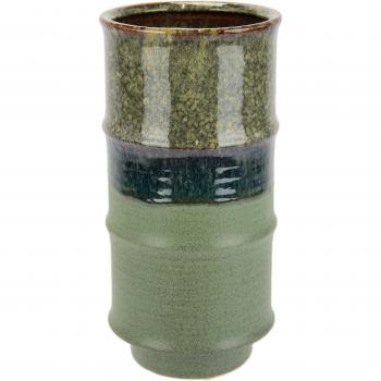 Vase „Kunstblüte“ – geriffeltes Keramikdesign