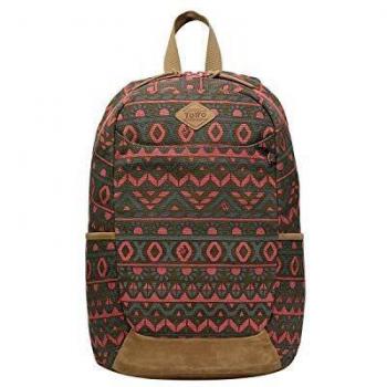 Mochila juvenil figuras geométricas líneas marrón y rojo totto ma04cny001-1910g-9vo
