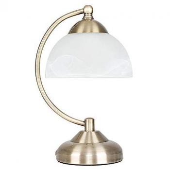 Traditional Table Lamp Frosted Glass Shades Antique Brass / Brushed Chrome Base