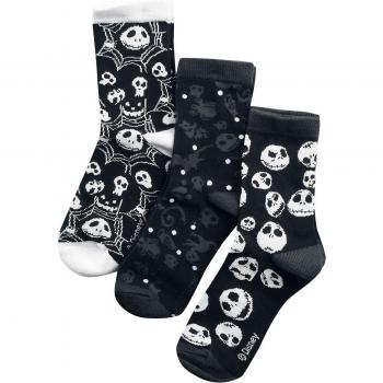 Schwarze Skulls & Cobwebs Socken von Disney (EU 35–38 bis 39–42)