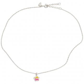 Colgante de Flor Esmaltada 9 mm en Plata 925m – Collar Agatha Ruiz de la Prada 38 cm