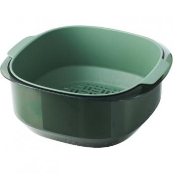 Convenient Double Layer Strainer for Fruits and Vegetables