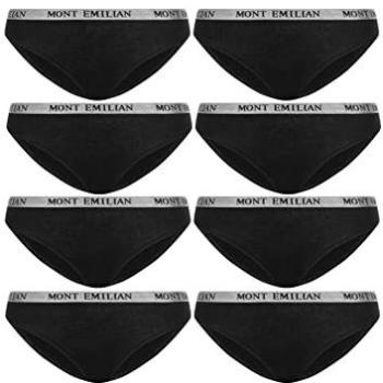 MONT EMILIAN Damen Slip & Tanga Set 8er-Pack schwarz