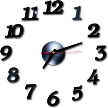 Mural Reloj Espejo 3D