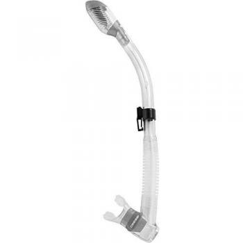 Cressi Supernova Dry Snorkel – Adult Size (Clear)