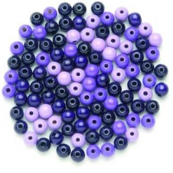 Perline di legno 8mm mix viola 80 pezzi FSC