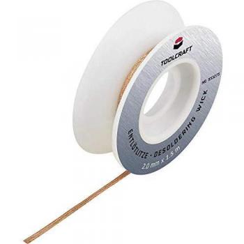 Tresse TOOLCRAFT ZD180 Longueur 1.5 m Largeur 2.5 mm