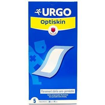 URGO OPTISKIN PANSEMENT STÉRILE SEMI-PERMÉABLE 5,3 X 8 CM 10 PANSEMENTS