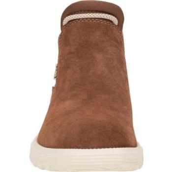Chaussures de ville Branson en cuir marron serpent – style suédé