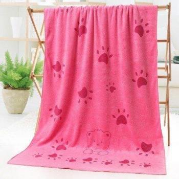 Serviette Grande Super Absorbante 140CM * 70CM Dessin Animé Chien Chat