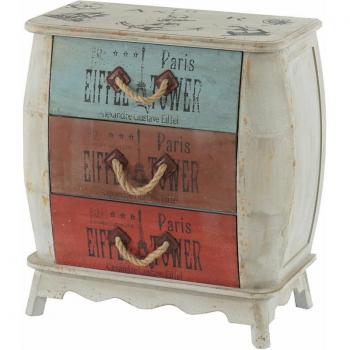 Cassettiera Legno Shabby Leiria HHG