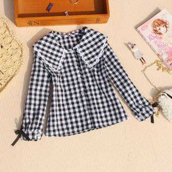 Blusa de Cuadros para Primavera y Otoño
