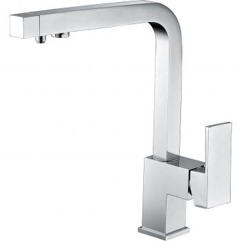 Rubinetto cucina osmosi Modello Capri Grigio Finitura cromata