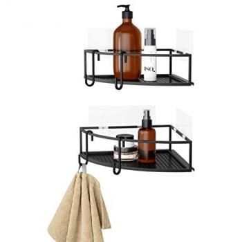 Umbra Seifenablage cubiko corner bin set black, 2-St