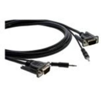 Cable Adaptador DVI-I/3.5mm a VGA/3.5mm 4.6m Negro