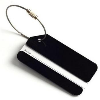 Étiquette de voyage en aluminium