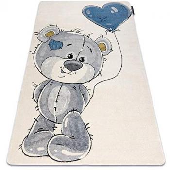 Tapis Coussinet Teddy Ours Beige Crème 140×190 cm