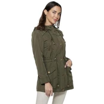Parka de Mujer con Cierre Delantero y Capucha