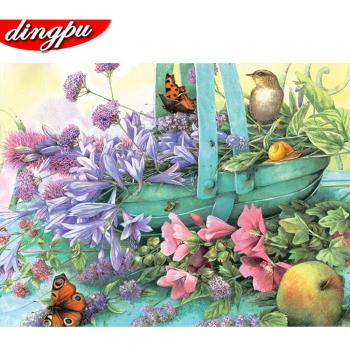Art Diamant Fleurs et Oiseaux 20X30CM