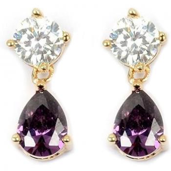 Golden Amethyst 15x6mm Sissi Earrings – L4298 by Les Trésors De Lily
